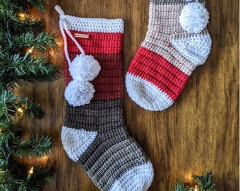 Alex Christmas Stocking Crochet Pattern digital pdf