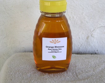 Raw Orange Blossom Honey, 8oz. Randalia Bee Hives