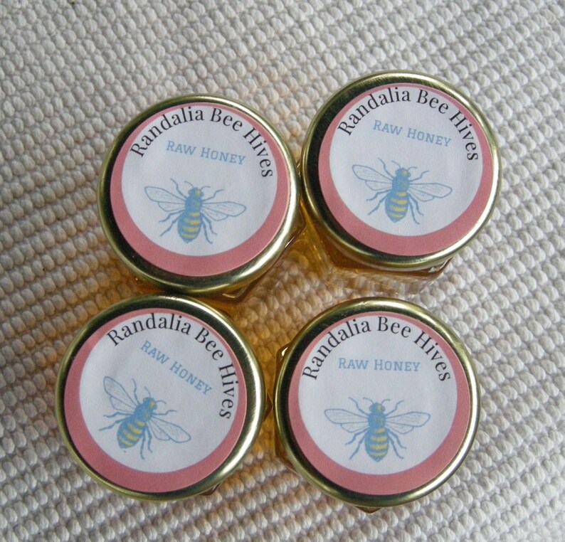 Wedding Favor Honey Randalia Bee Hives 2oz Hexagonal Jar Etsy