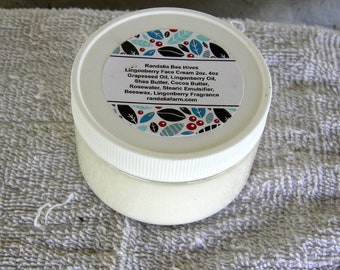 Lingonberry Seed Oil Face, Body Cream, 4 oz. Randalia Bee Hives