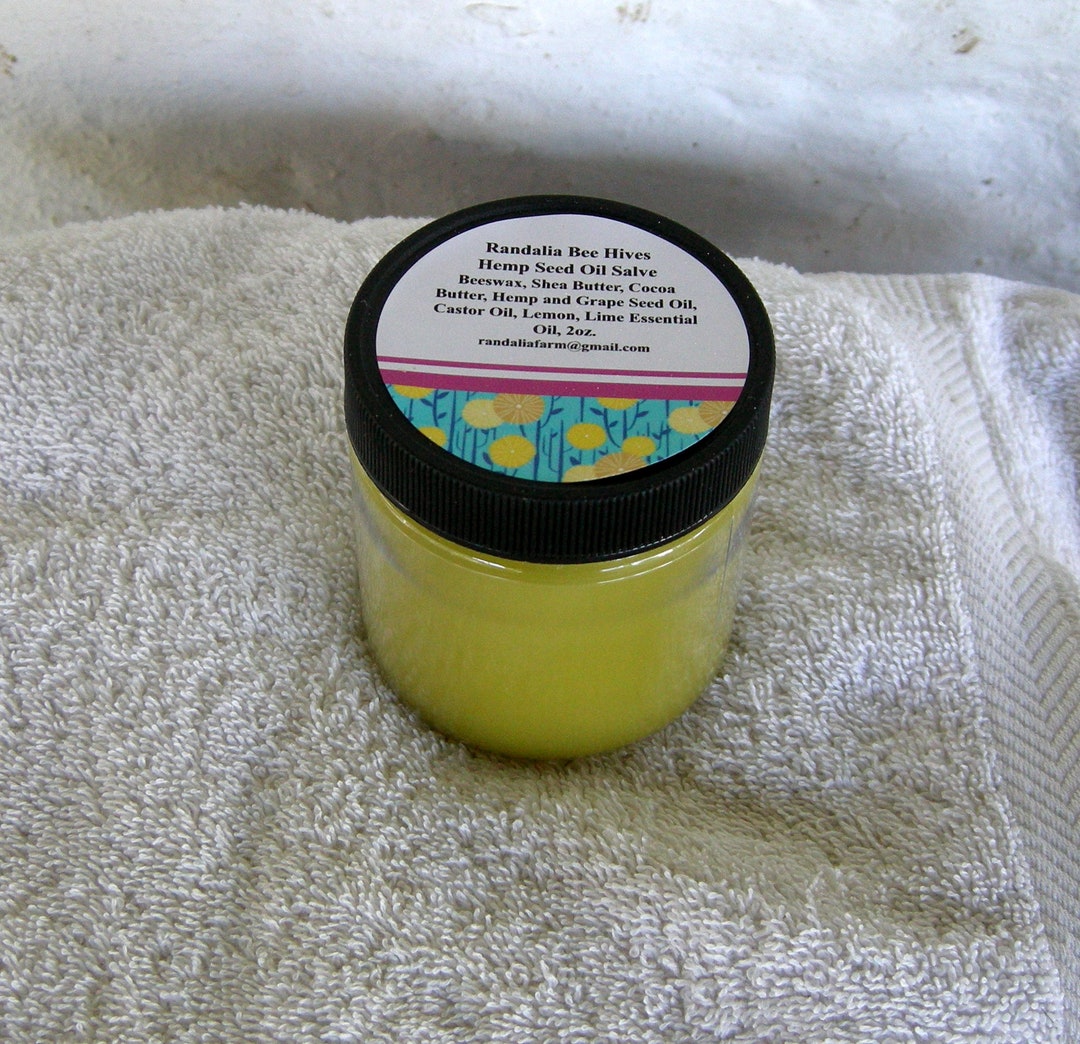 Hemp Seed Oil Salve, Cream, 4oz, Randalia Bee Hives Etsy