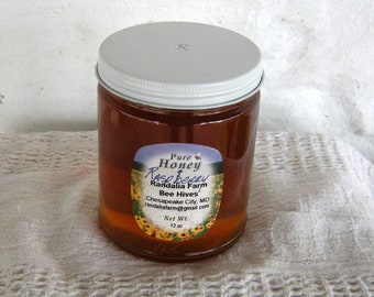 Infused Raspberry Raw Honey, 12oz  Randalia Bee Hives