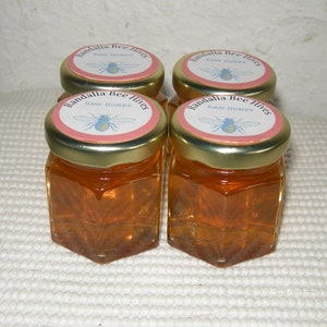 Mariage Favor Honey, Randalia Bee Hives 2oz Hexagonal Jar