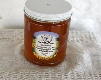 Infused Hemp Local Wildflower Honey, 12oz. Randalia Bee Hives