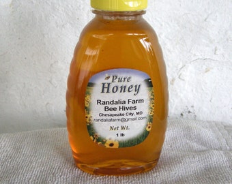 Raw Butter Bean Honey, 16oz. Randalia Bee Hives