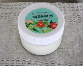 Crema facial Royal Jelly Plus, miel cruda, colmenas de abejas Randalia 4oz