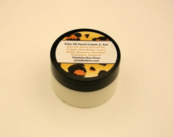 Emu Oil Hand Cream, 2oz. Randalia Bee Hives
