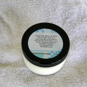 Royal Jelly, Monoi de Tahiti Face Cream, 4oz. Randalia Bee Hives
