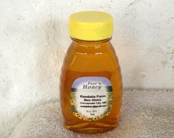 Raw Butter Bean Honey, 8oz. Randalia Bee Hives