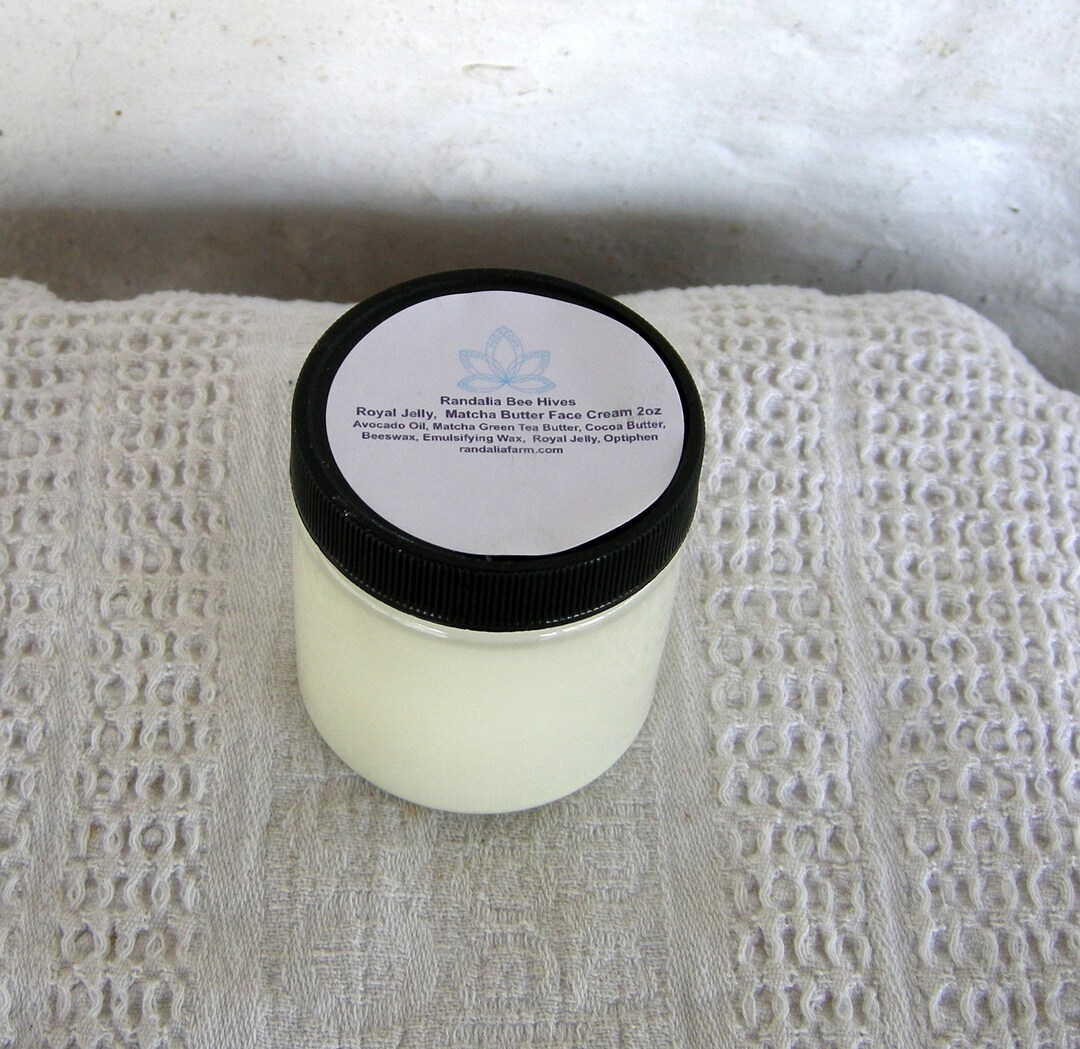 Matcha, Royal Jelly Face Cream, 4oz. Randalia Bee Hives Etsy