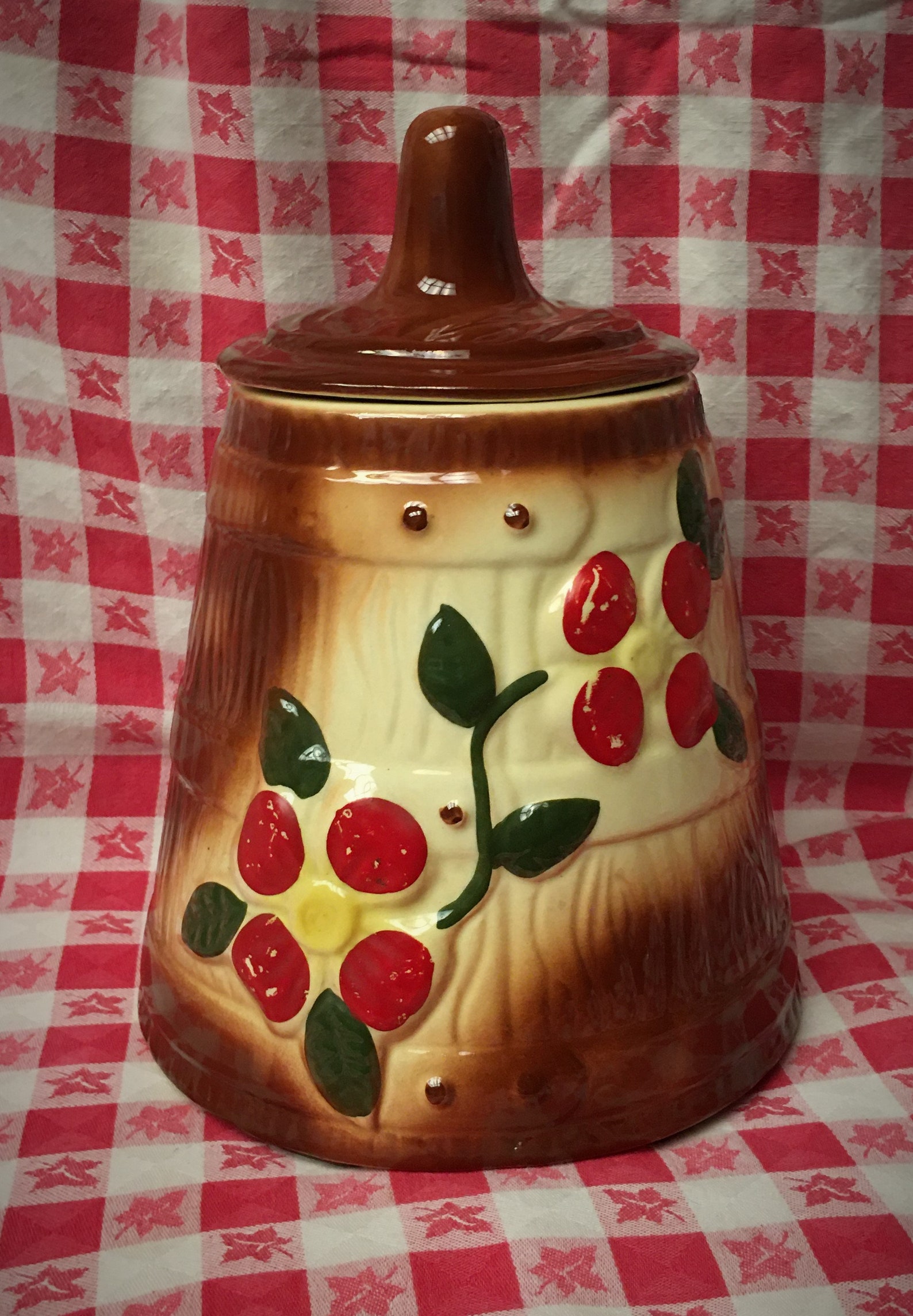 1940's Mccoy Butter Churn Cookie Jar Collectible Etsy