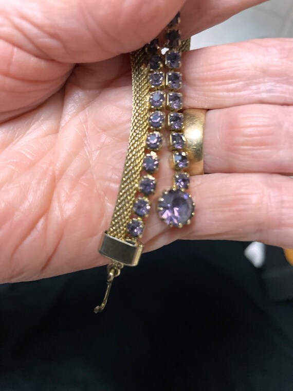 Miriam Haskell And Weiss Signed Necklaces, Lavend… - image 2