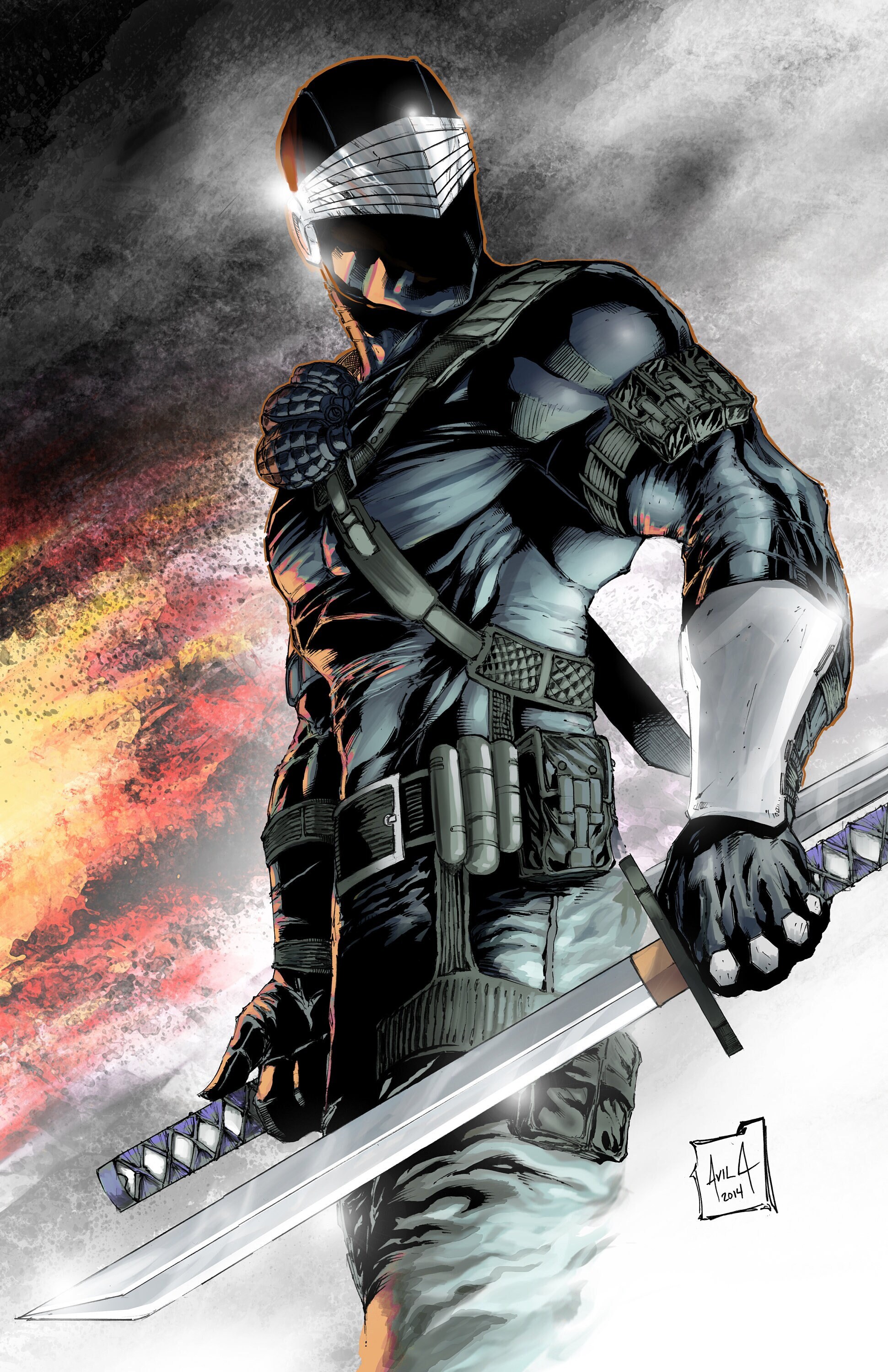 Snake Eyes Print by Hanzozuken - Etsy