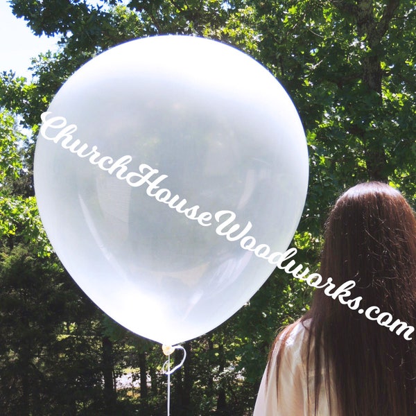 Giant 36 Inch White Opaque Helium Balloon for parties weddings baby showers birthday parties