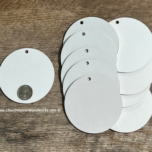 Sublimation Acrylic Circle Blanks, 3.5 Inch Round Circle Discs for  Keychains, Ornaments and More, With Hole or No Hole 