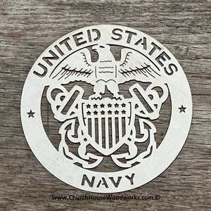  U.S. Navy Logo Sign Round 12 : Home & Kitchen