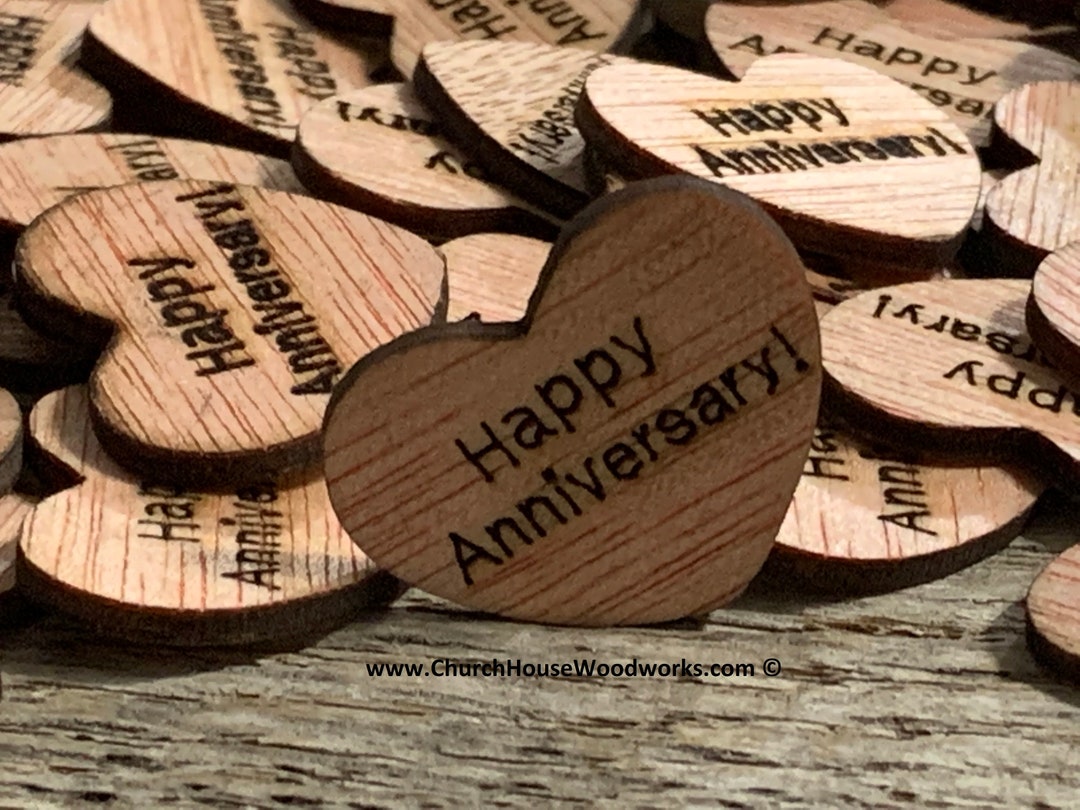 100 Best Day Ever 1 Wood Hearts, Wood Confetti Engraved Love Hearts-  Rustic Wedding Decor- Table Decorations- Small Wooden Hearts