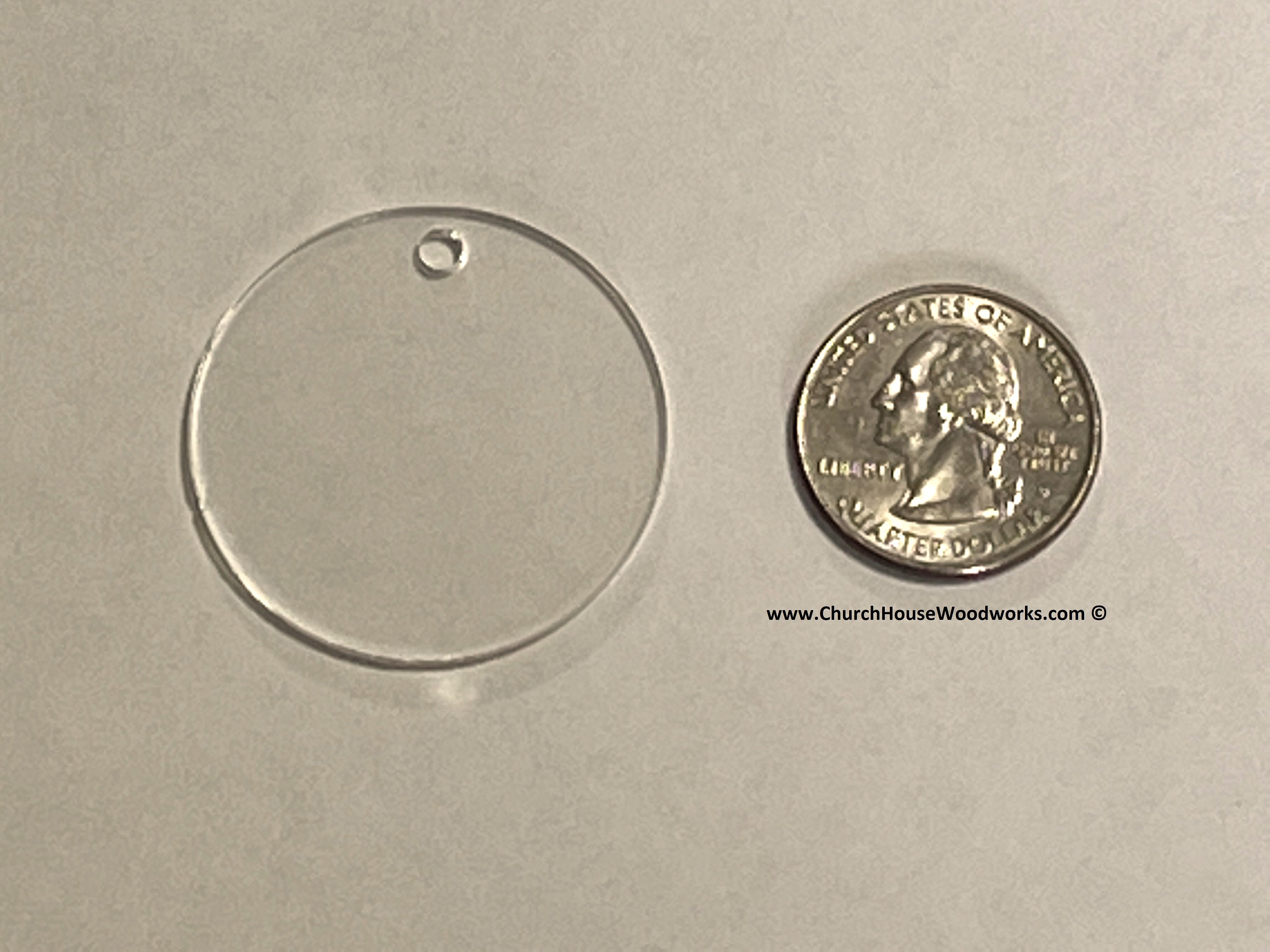 50Pcs - 1.5 Circle Clear Acrylic Blanks Shapes with Holes, Acrylic Keychain  Blanks, sublimination Jewelry Blanks - Acrylic