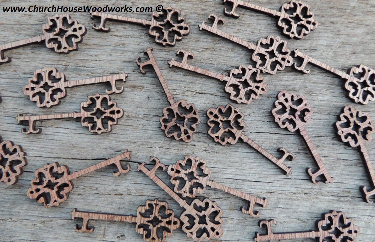 Buy Online Wood Skeleton Keys Cutouts