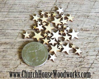 100x Wooden Mini Mixed Wood Stars Craft Cardmaking Scrapbooking Embellishmhm 100x Wooden Mini Mixed Wood Stars Craft Cardmaking Scrapbooking Embellishmhm