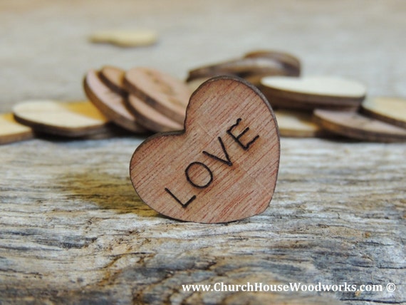 Wooden Heart Confetti Wooden Heart Confetti