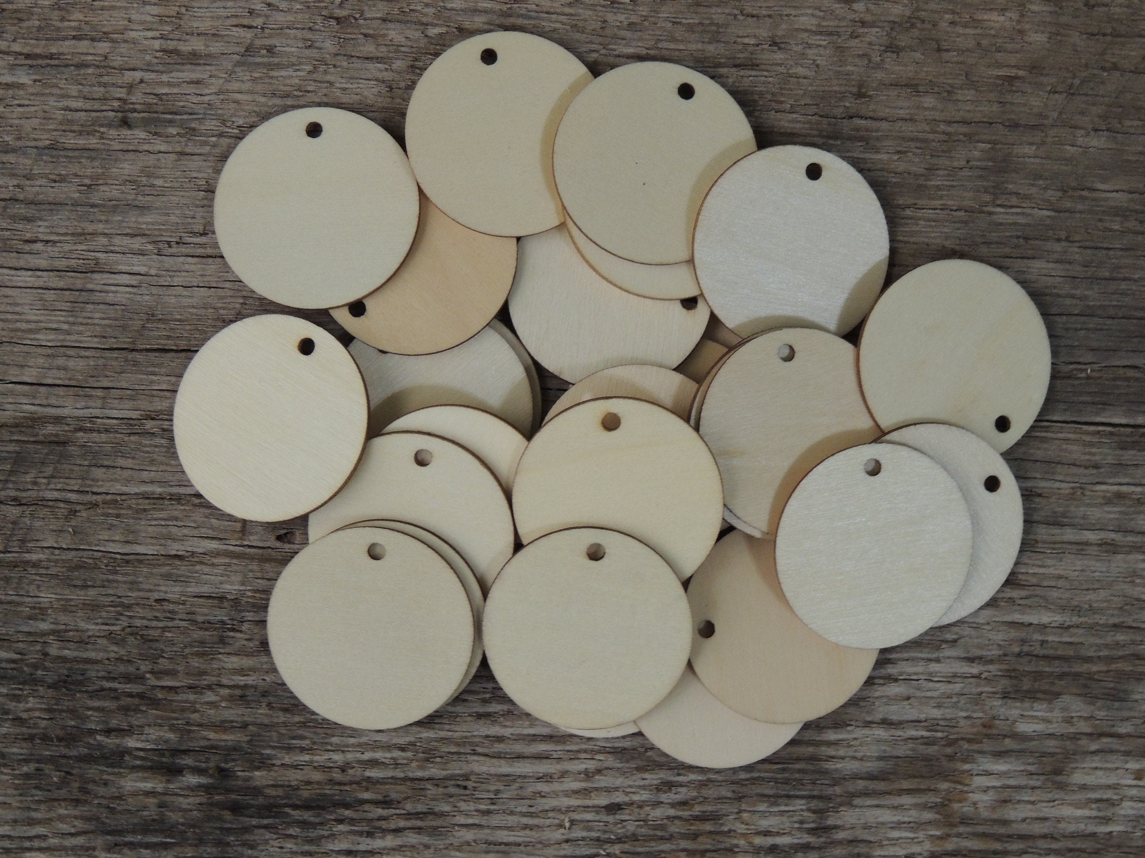 500 Pieces Unfinished Wood Circles 1 Inch Wood Circles for Crafts Small  Round