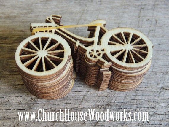 Wooden Bicycle Pack of 5 Die Cut Use for Sewing Crafts Scrap Booking Embellishments Gifts Etsy