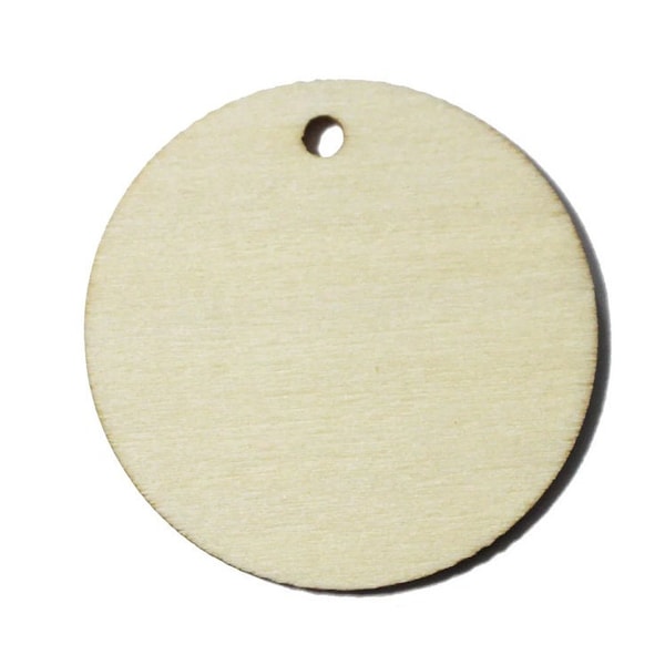 25 qty 3.25 inch wooden TAG craft circles, DIY craft supplies 3-1/4" wood circle, blank Christmas ornaments, wood disk, rounds, with hole