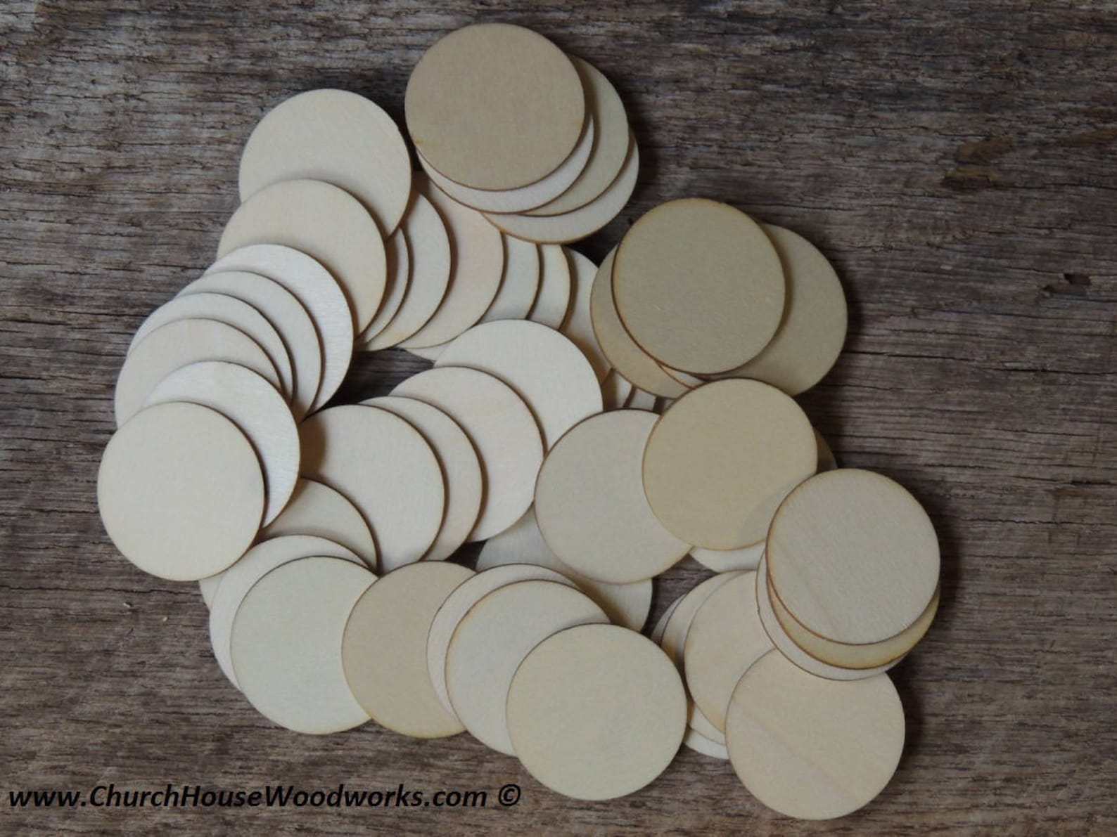 11/2 inch wooden craft circles DIY craft supplies one and Etsy
