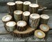 12 Tree Branch Candle Holders, Rustic Wedding Candle Holders, Rustic Wedding Centerpieces, Wood Candle Centerpieces 