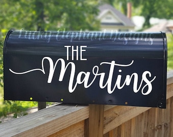 Personalized Mailbox Name Decal - Last Name Mailbox Sticker - Custom Mailbox Name Decal - Custom Mailbox Sticker - Mailbox Decal