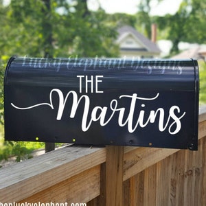 Personalized Mailbox Name Decal - Last Name Mailbox Sticker - Custom Mailbox Name Decal - Custom Mailbox Sticker - Mailbox Decal