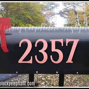 Personalized Mailbox Address Decal - Address Mailbox Sticker - Custom Mailbox Decal - House Address Decal - Mailbox Decal - 26 Colors
