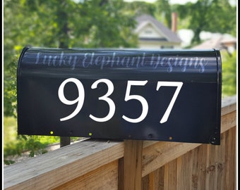 Custom Address Mailbox Decal - House Number Decal - Mailbox Address Decal - Custom Mailbox Sticker - Mailbox Decal - 25 Colors