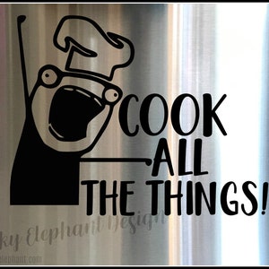 Cook all the Things Instant Pot Aufkleber - Instant Pot Aufkleber - Küchen Vinyl Aufkleber - Cook all the Things - 25 Farben!