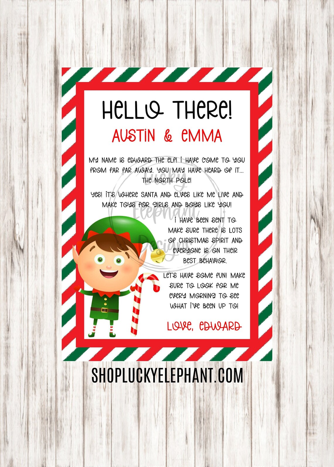 Printable Personalized Elf Letter Digital Elf Letter You Etsy Printable Personalized Elf Letter Digital Elf Letter You Etsy