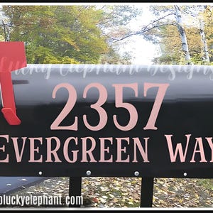 Personalized Mailbox Address Decal - Address Mailbox Sticker - Custom Mailbox Decal - House Address Decal - Mailbox Decal - 26 Colors