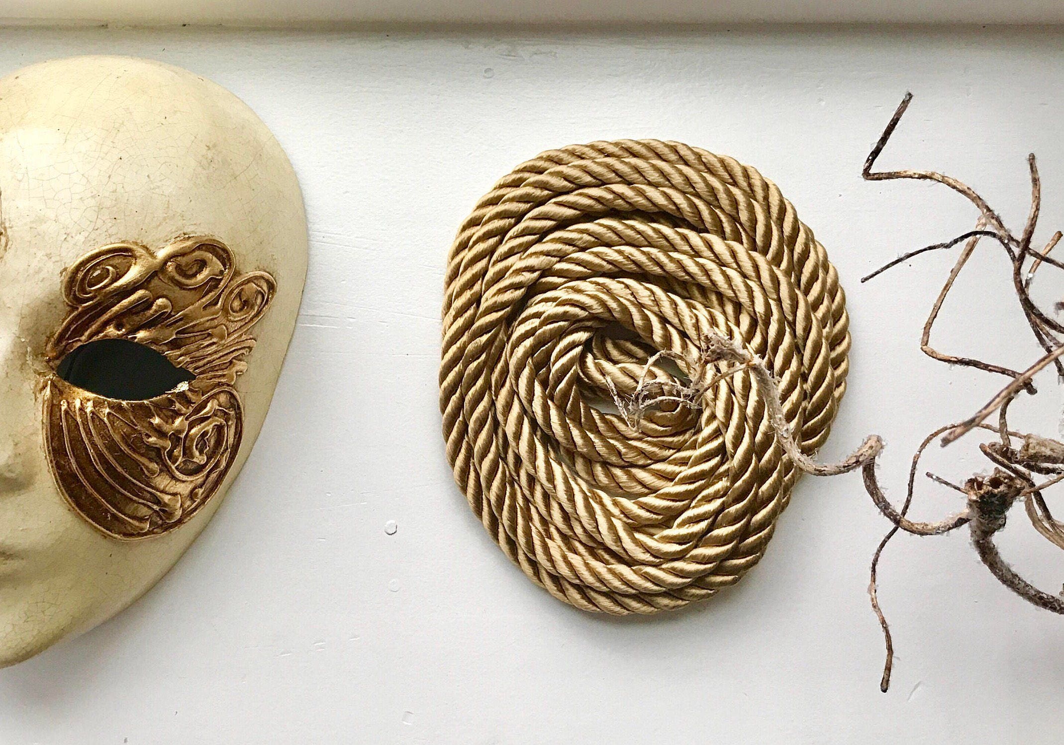 Grecian Gold Rope Belt Etsy