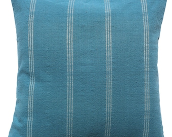 BK Indigo/Shell Handwoven Decorative Pillow Cover