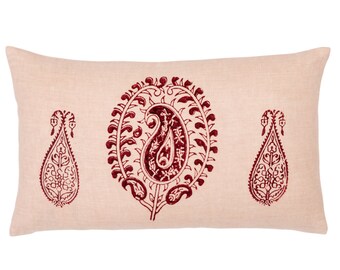 Tashkent Plum Petit Lumbar Pillow Cover