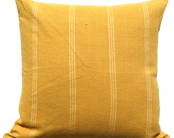 BK Tuscany Yellow Handwoven Decorative Pillow Cover