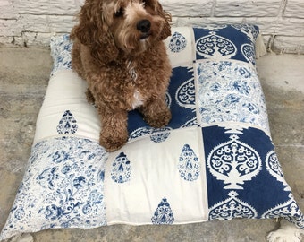 Indigo Hand Made Dog Bed