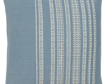 BK Cornflower Blue Handwoven Decorative Pillow Cover