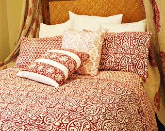 Paisley Red Cinnabar Quilt