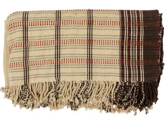 BK Shell/Espresso Handwoven Bedspread