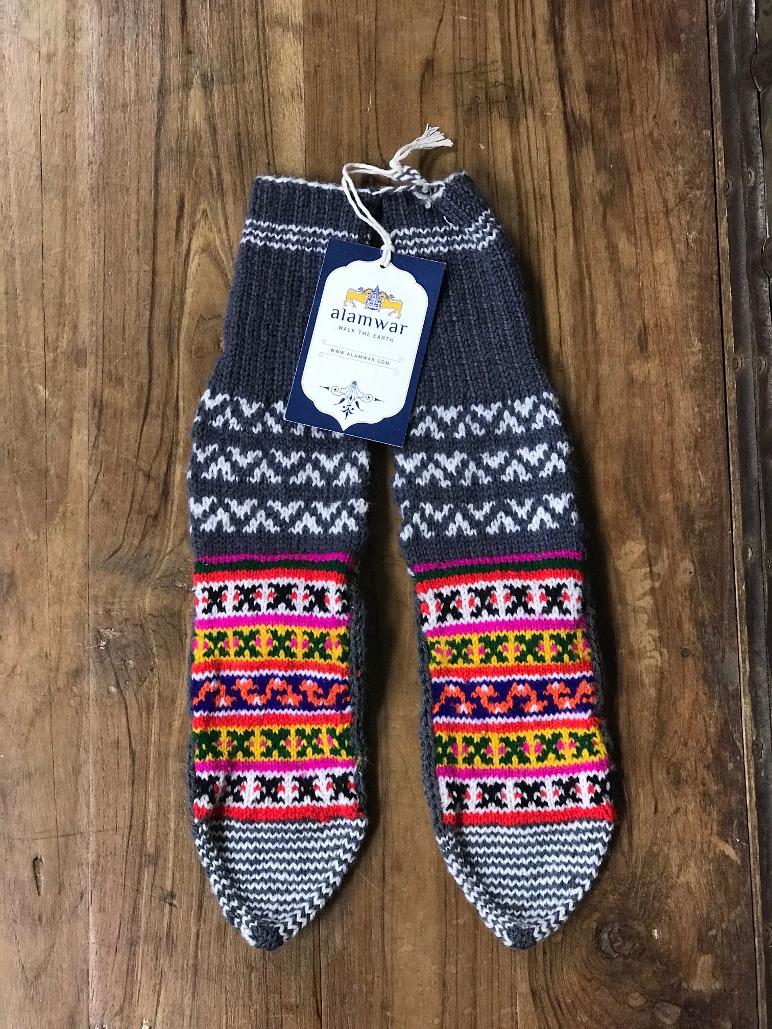 Grey Handmade Socks 2 - Etsy