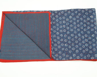 Indigo Daisy Kanta Bedspread