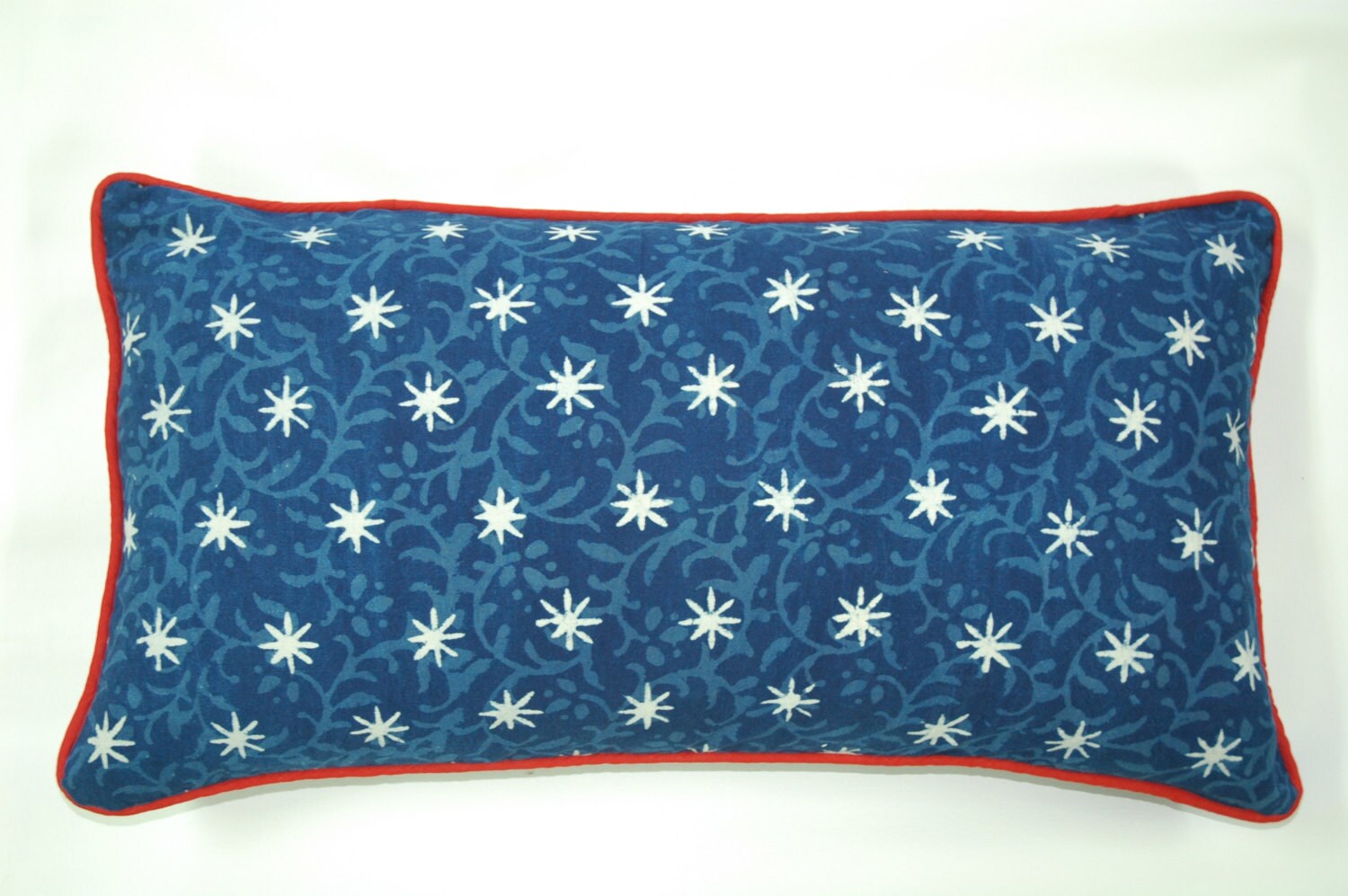 Indigo Sitara Lumbar Pillow Cover