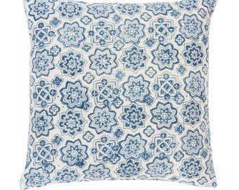 Indigo Grande Stars Pillow
