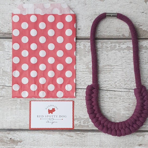 Blackberry Jayne style knotted necklace